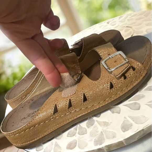 Flexus by Spring Step Samuella Supportive 2 Strap Sandal Slide Mule Size EU 38 - Picture 13 of 15